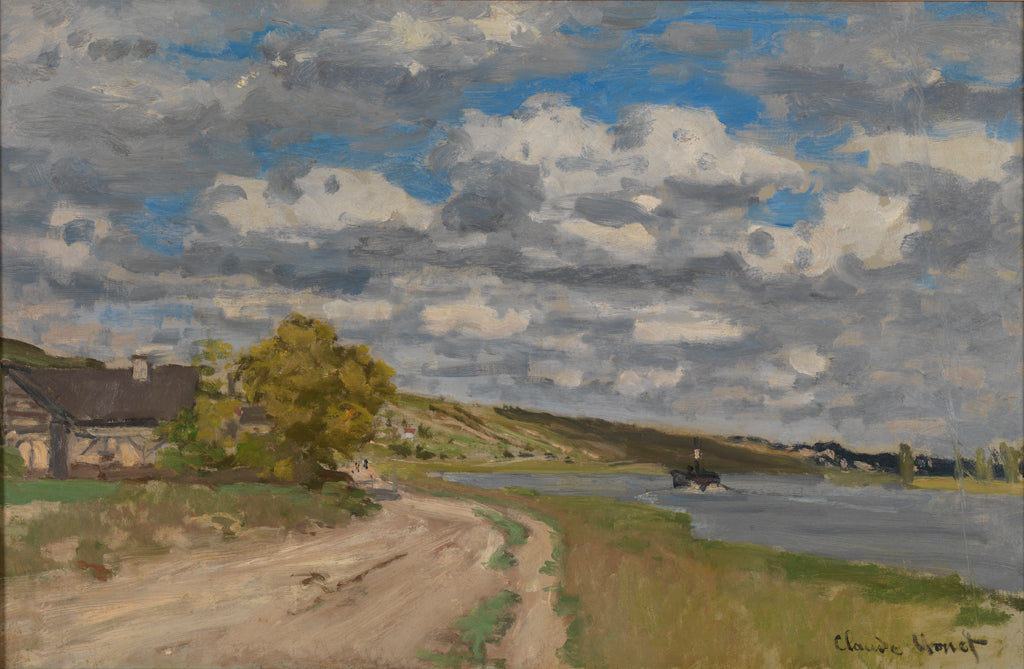 Reproduction du tableau « La Seine près de son estuaire, Honfleur - Claude Monet » par Alpha Reproduction en peinture à l’huile