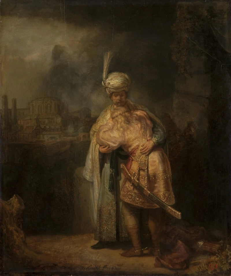 La Separazione di Davide e Gionata - Rembrandt