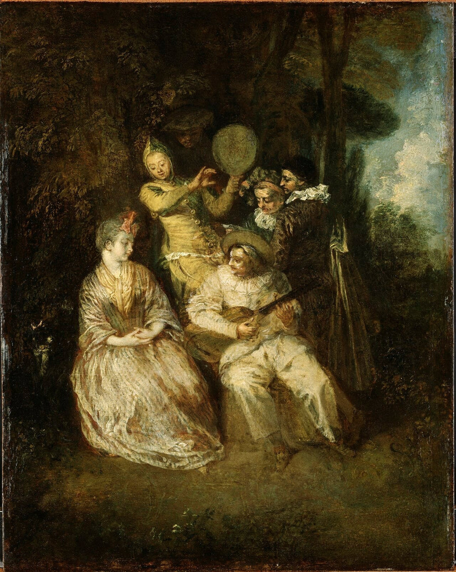 La Serenata italiana - Antoine Watteau