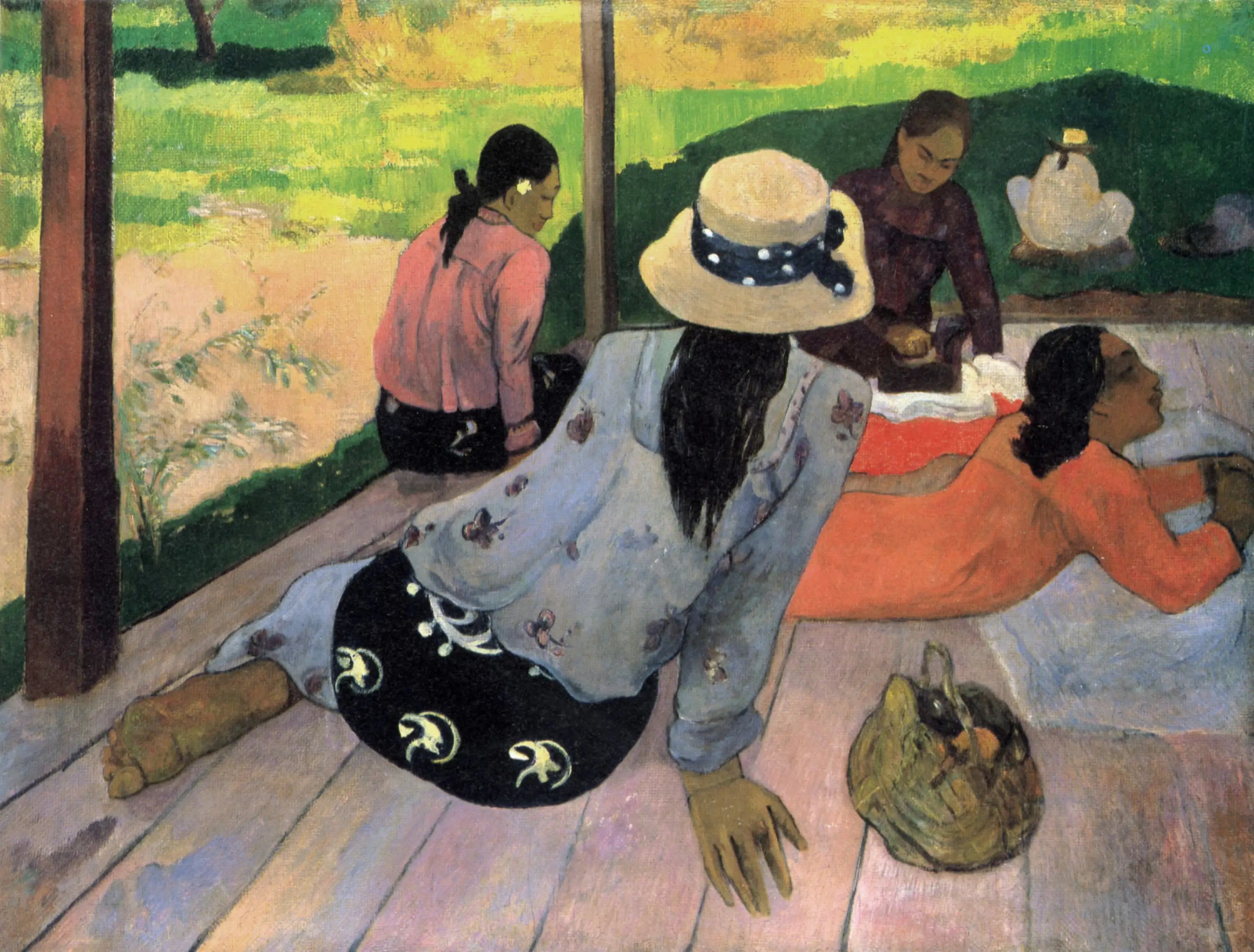 Reproduction du tableau « La Sieste - Paul Gauguin » par Alpha Reproduction en peinture à l’huile