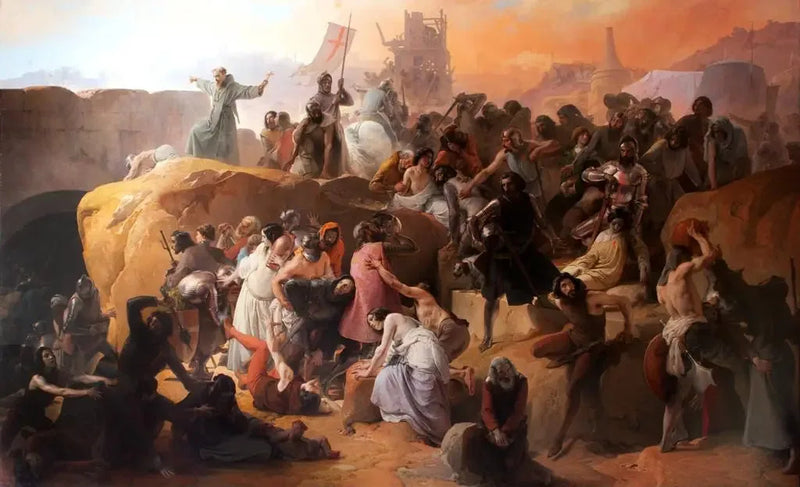 La sete dei crociati a Gerusalemme - Francesco Hayez