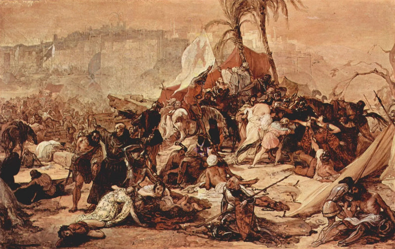 La sete dei crociati a Gerusalemme - Francesco Hayez