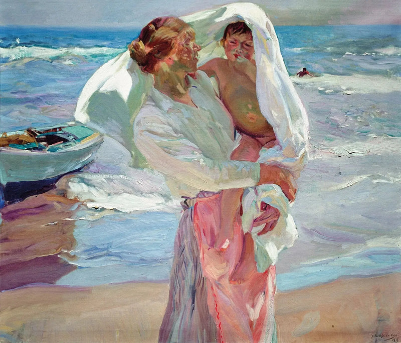 L'uscita dal bagno - Joaquín Sorolla