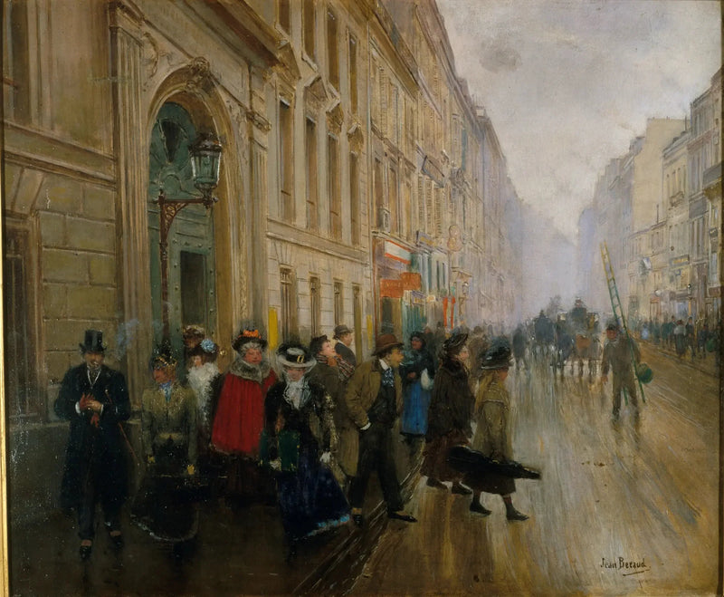 La sortie du conservatoire de musique - Jean Béroud