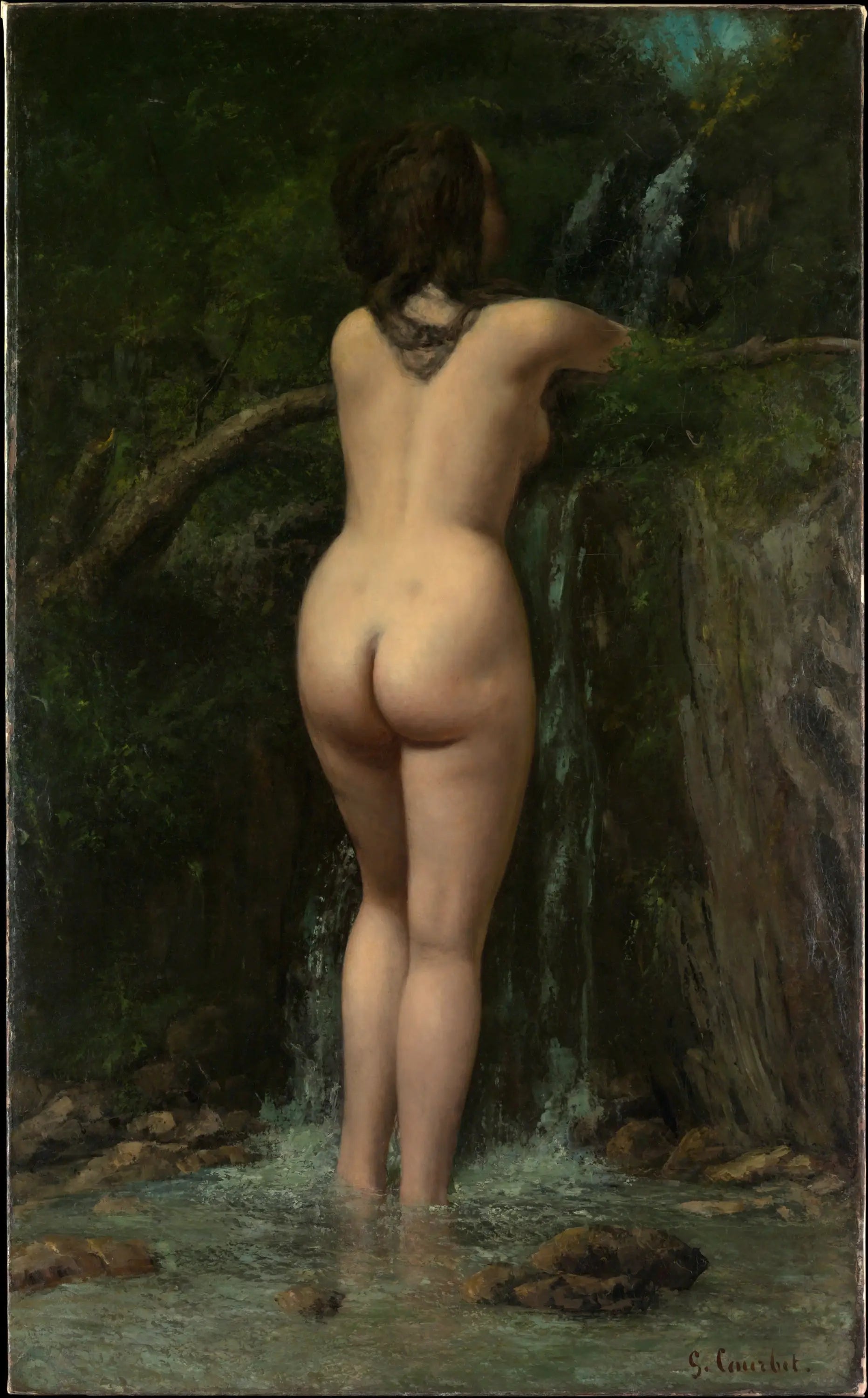 La Source - Gustave Courbet image 1 reproduction réalisée par Alpha Reproduction