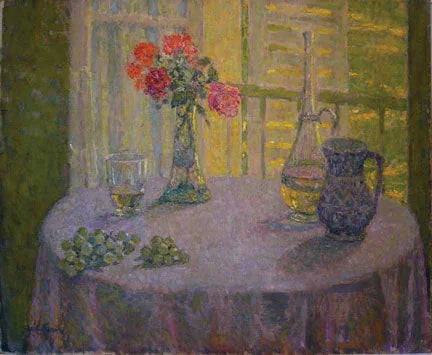 La Tavola con il mazzo di garofani, Versailles - Henri Le Sidaner