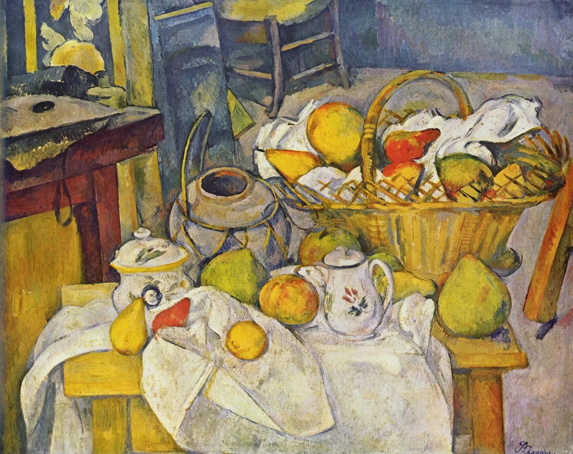 La Table de cuisine - Paul Cézanne image 1 copie de tableau peinte à la main
