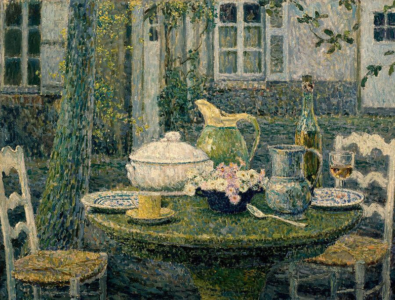 La tavola della primavera, Gerberoy - Henri Le Sidaner