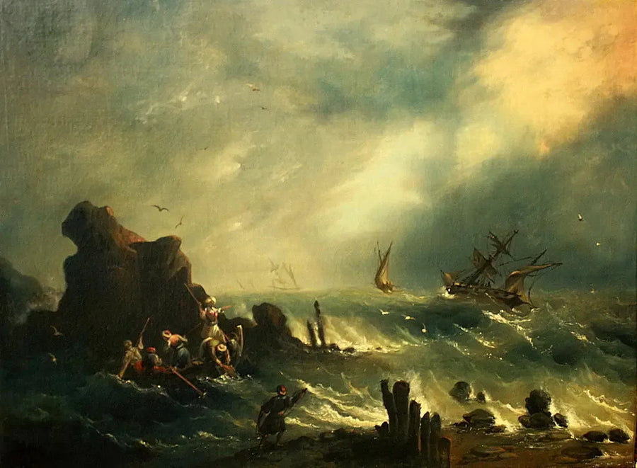 La tempesta sulla costa turca - Ivan Aïvazovski