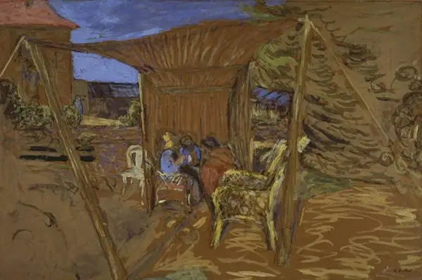 La tente - Édouard Vuillard image 1 reproduction d’œuvre d’art à l’huile