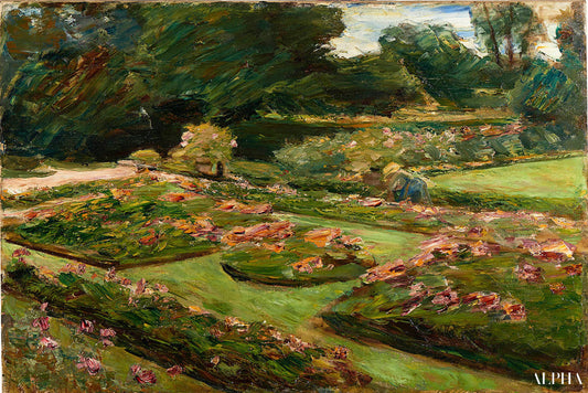 La terrasse de fleurs dans le jardin de Wannse - Max Liebermann - Reproductions de tableaux et peintures haut de gamme