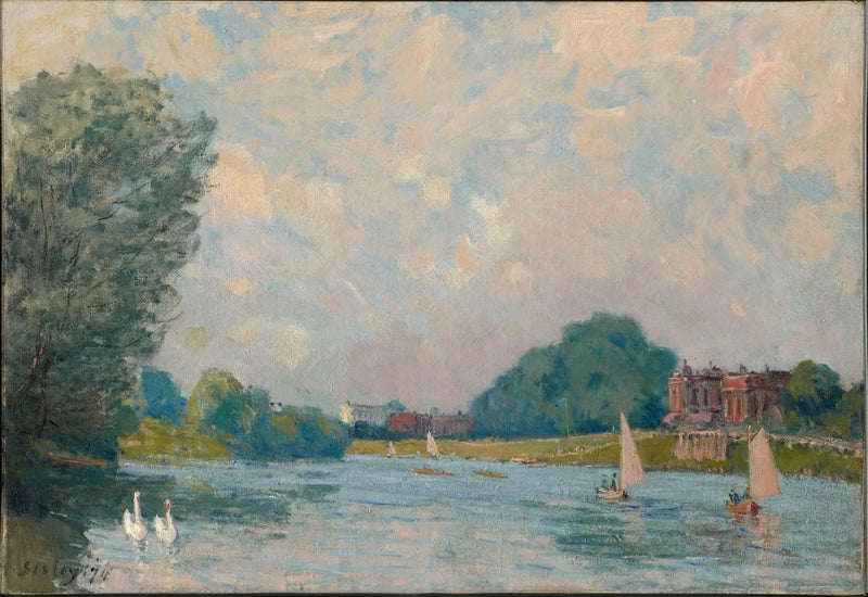 La Terrazza di Saint-Germain, primavera - Alfred Sisley