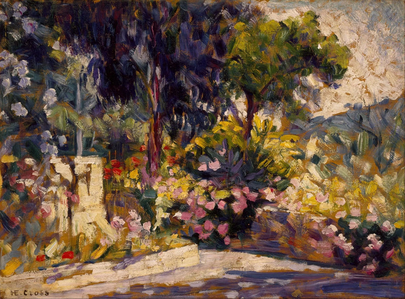 La terrasse fiorita - Henri-Edmond Cross