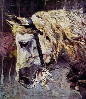 La testa di un cavallo - Giovanni Boldini