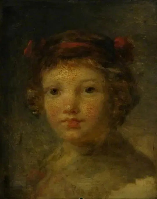 La tête d'un enfant - Jean-Honoré Fragonard