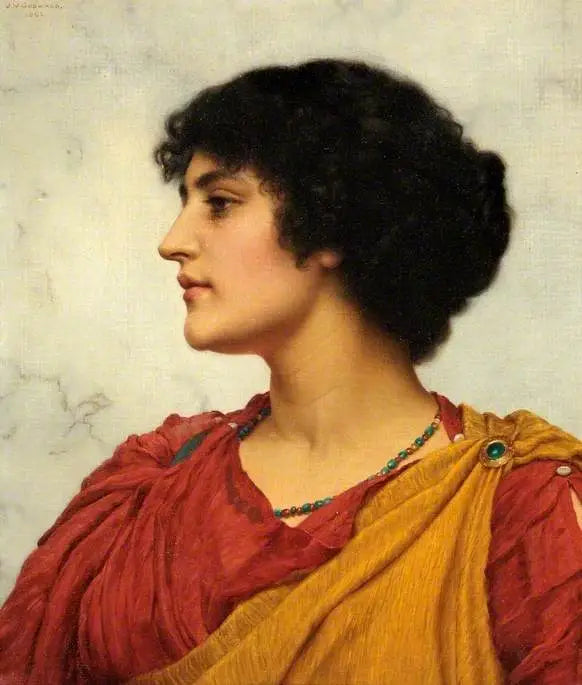 La tête d'une fille italiana - John William Godward