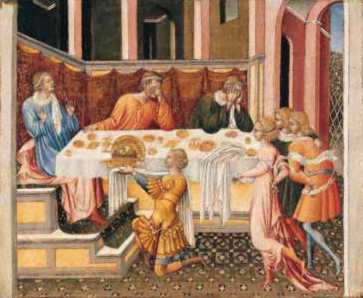 La testa di Giovanni Battista fu portata a Erode. - Giovanni di Paolo