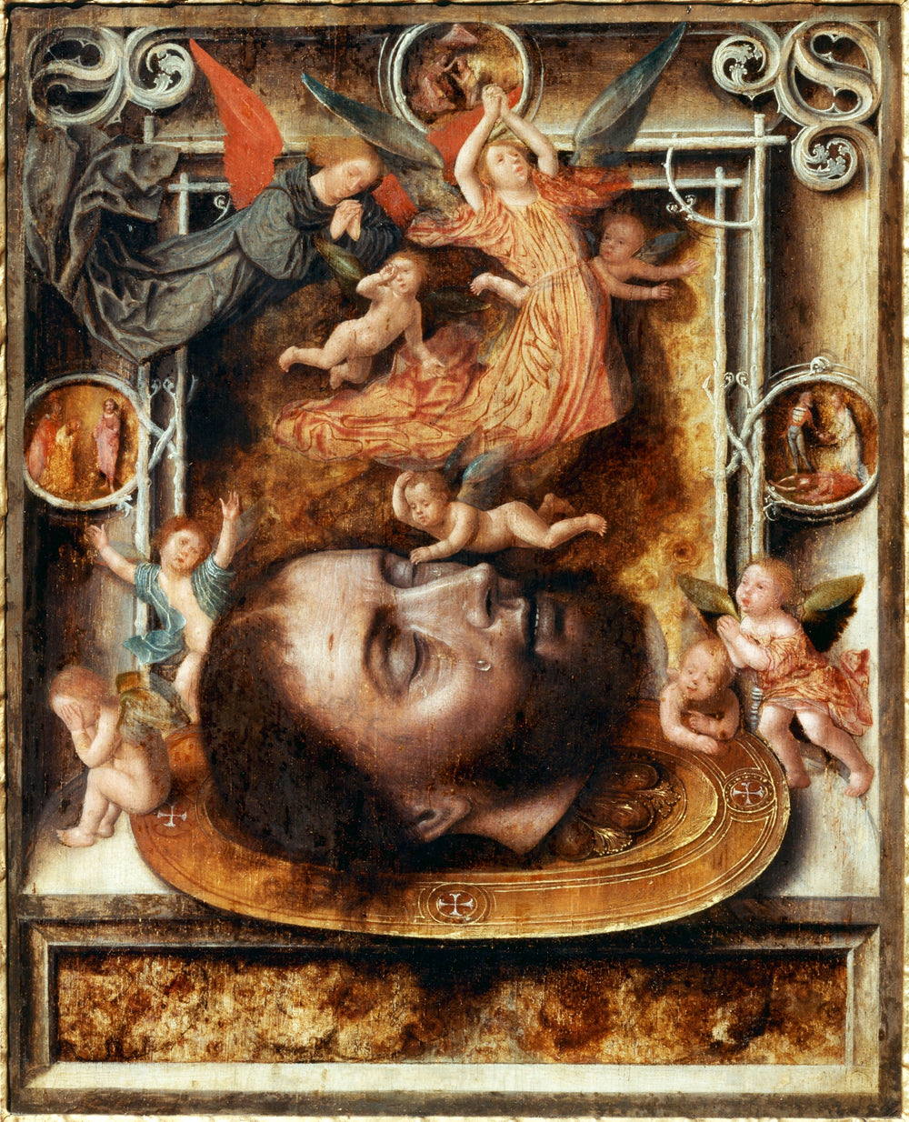 La tête de saint Jean-Baptiste - Jan Mostaert