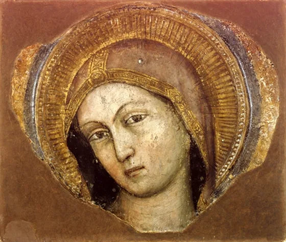 La testa della Vergine. - Altichiero da Zevio