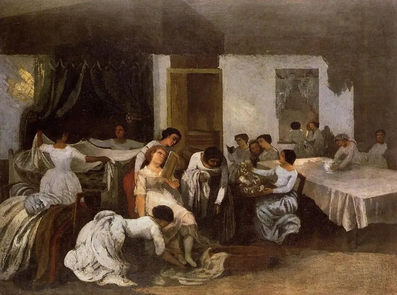 La Toilette della morte - Gustave Courbet