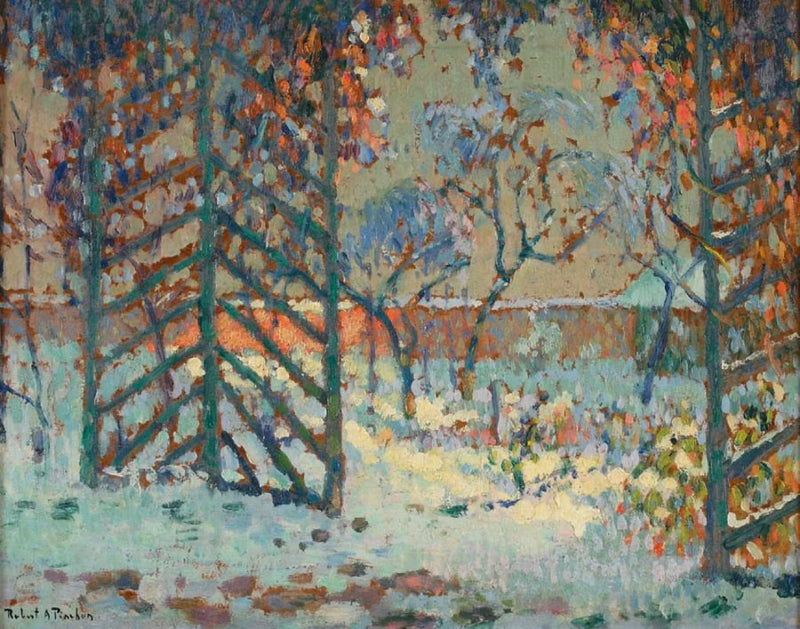 La pergola sotto la neve - Robert Antoine Pinchon