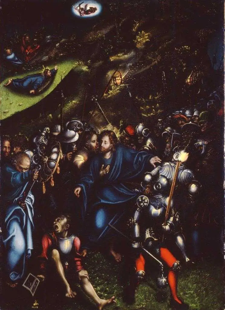 La trahison e la cattura di Cristo - Lucas Cranach il Vecchio