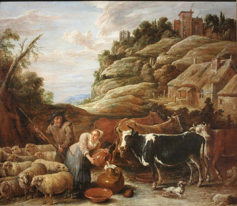La Traite du troupeau - David Teniers il Giovane