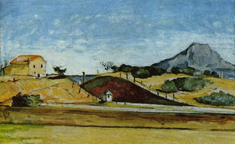 La trincea con la Montagna Sainte-Victoire - Paul Cézanne