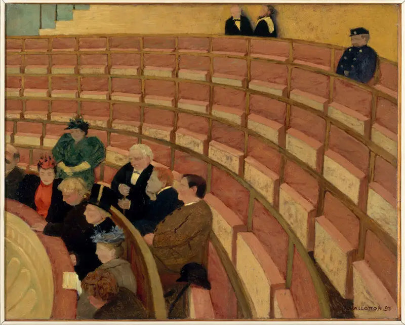 La Terza galleria del teatro del Châtelet - Félix Vallotton