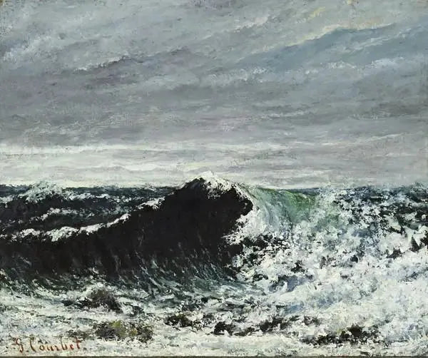 La Vague - Gustave Courbet image 1 tableau peint à l’huile sur toile