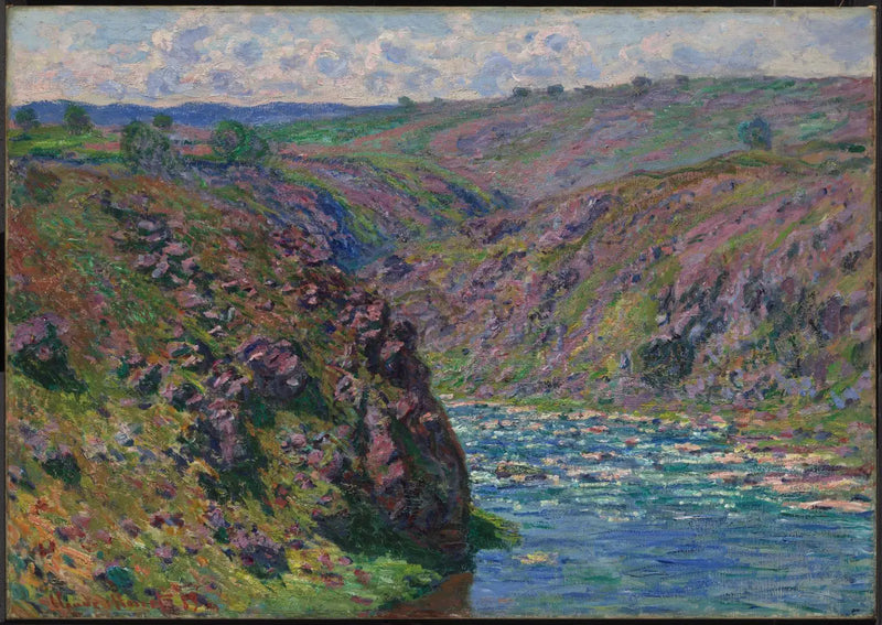 La valle della Creuse (effetto della luce del sole) - Claude Monet