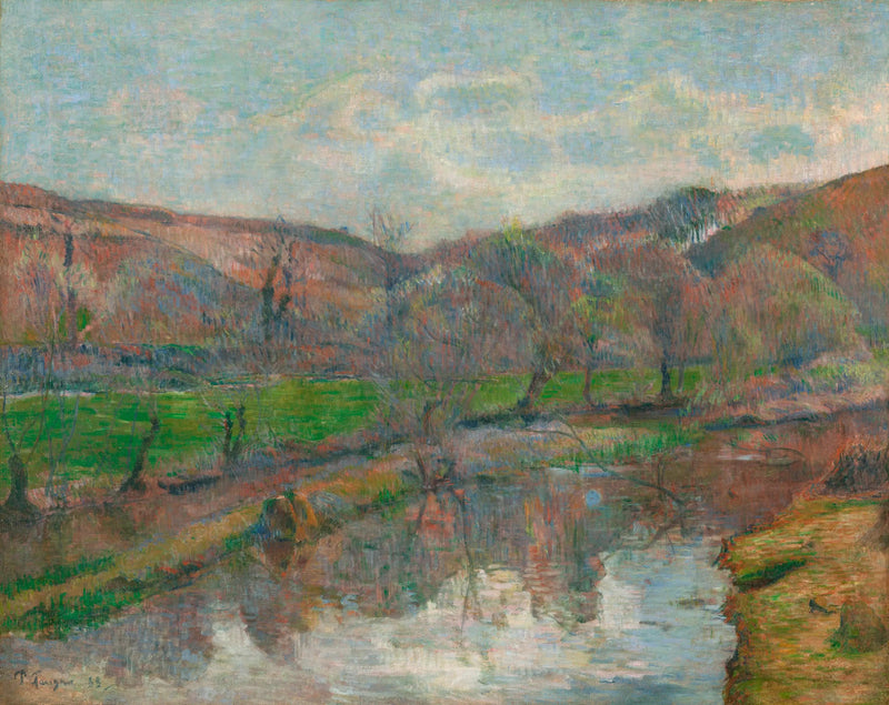 La valle dell'Aven e il monte di Pont-Aven - Paul Gauguin