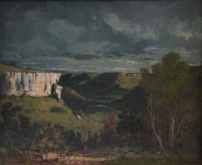 La valle della Loue, tempo di tempesta - Gustave Courbet