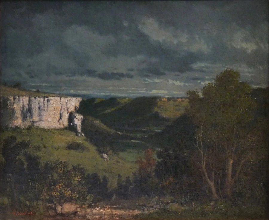 La valle della Loue, tempo di tempesta - Gustave Courbet