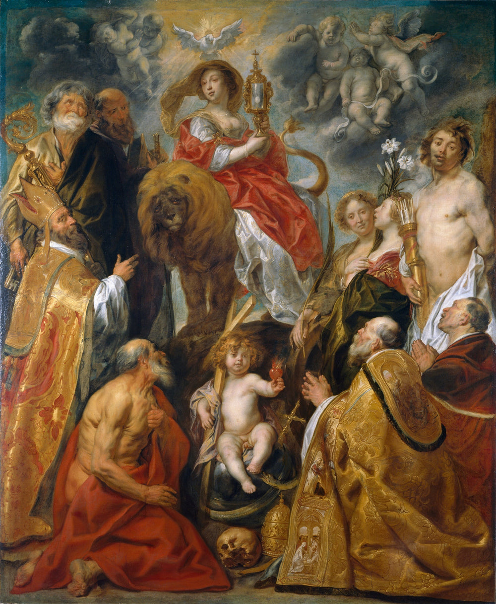 La vénération de l'Eucharistie - Jacob Jordaens