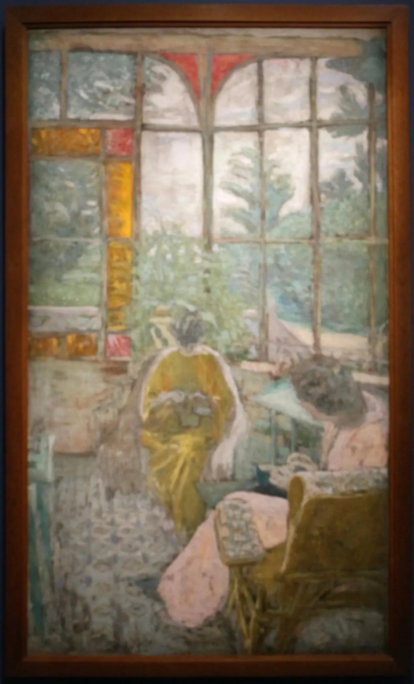 La Véranda du Coadigou à Loctudy, Marcelle Aron et Marthe Mellot - Édouard Vuillard image 1 tableau peint à l’huile sur toile