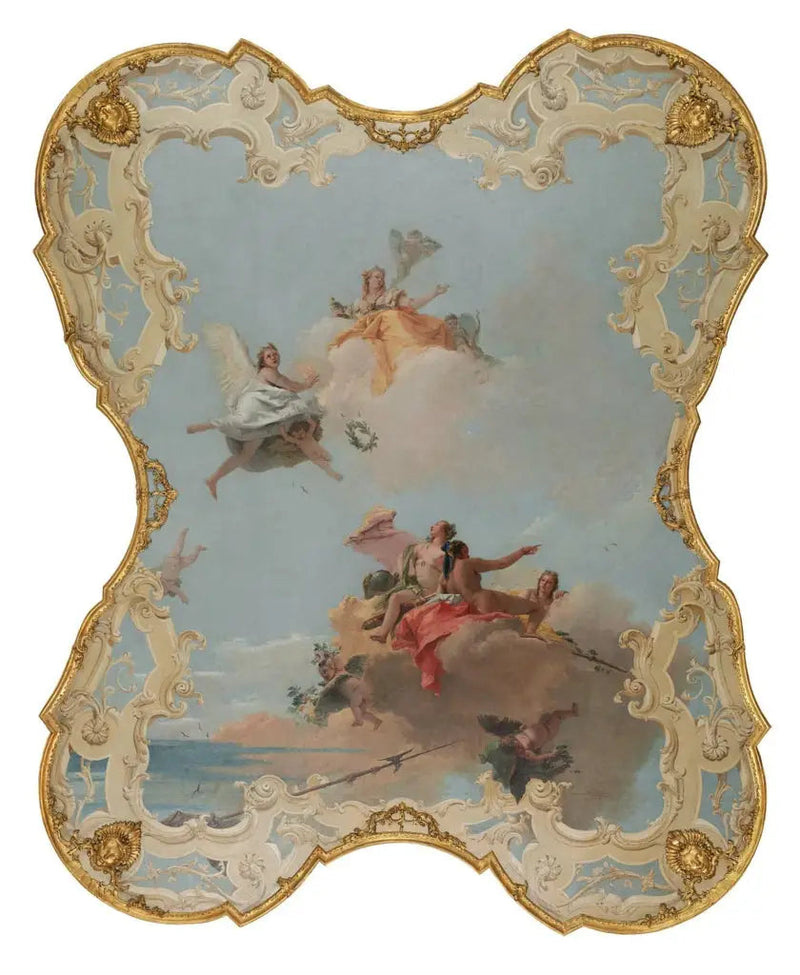 La virtù e la nobiltà che coronano l'amore - Giovanni Battista Tiepolo