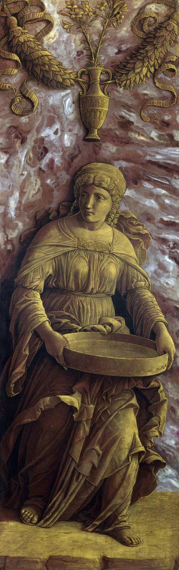 La vestale Tuccia con un setaccio - Andrea Mantegna