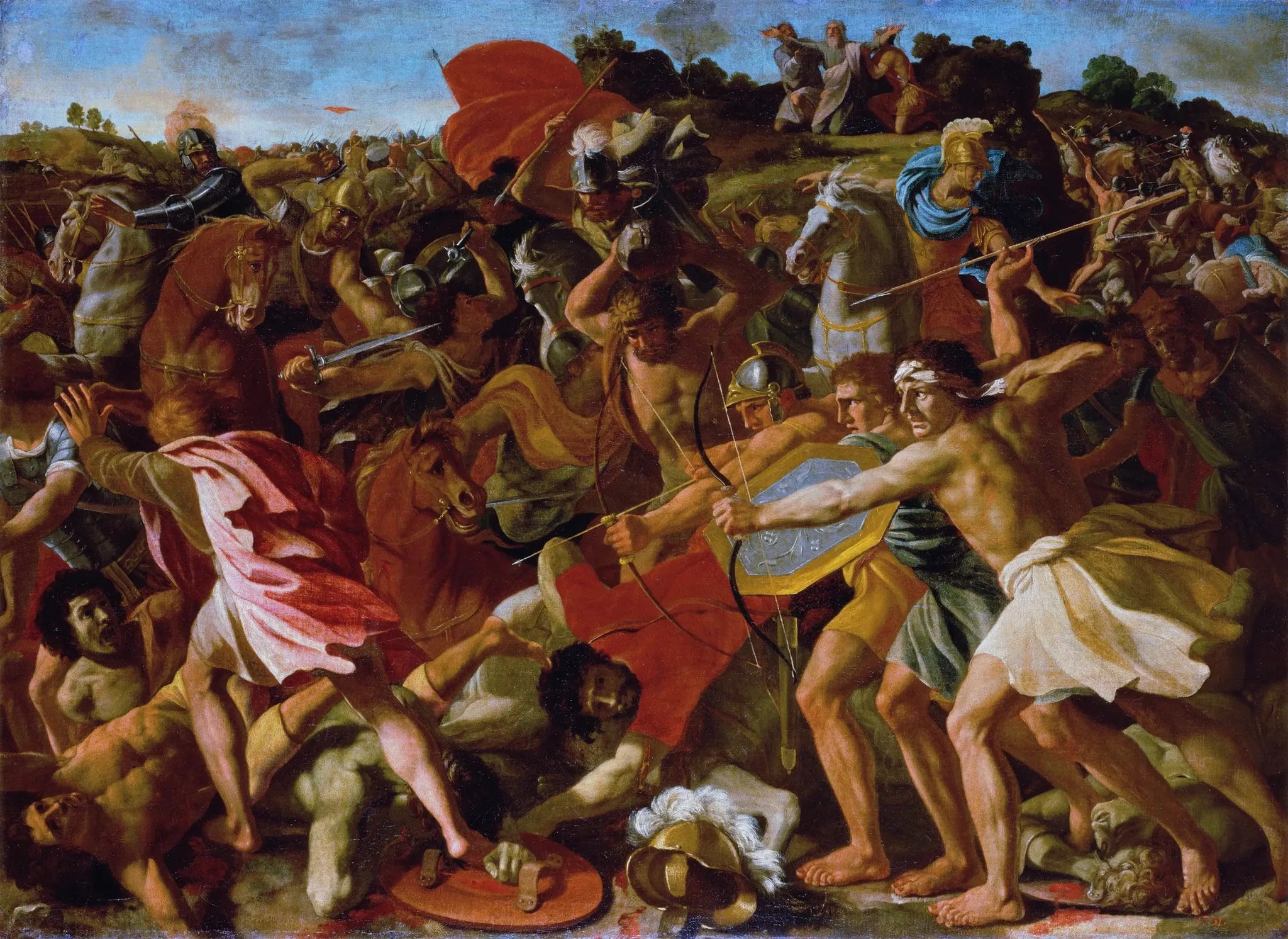 La Victoire de Josué sur les Amalécites - Nicolas Poussin image 1 tableau peint à l’huile sur toile