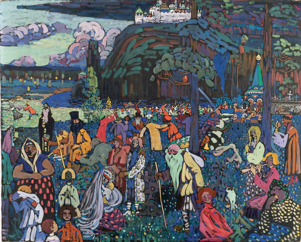 La Vie colorée - Vassily Kandinsky image 1 tableau peint à l’huile sur toile