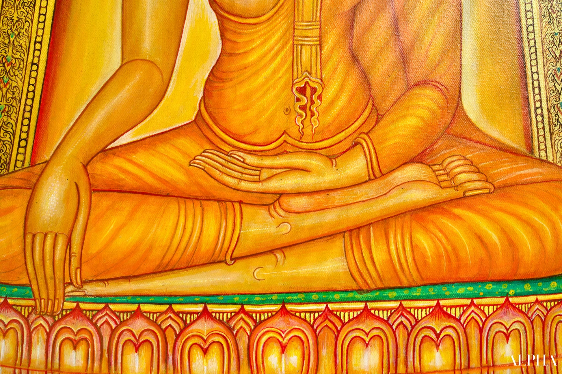 La Vie de Bouddha | 240 x 180 cm Reproductions de tableaux à la peinture à l’huile