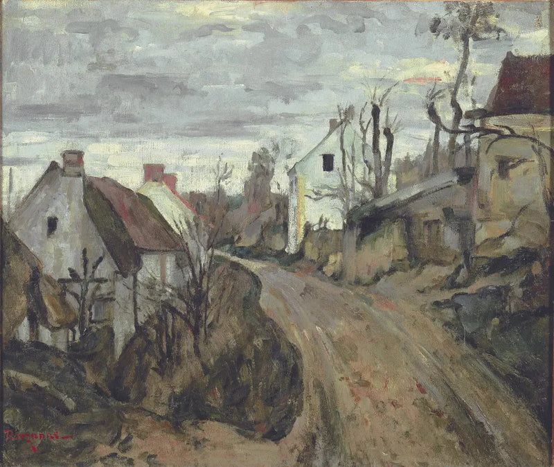 La Vecchia Strada a Auvers-sur-Oise - Paul Cézanne