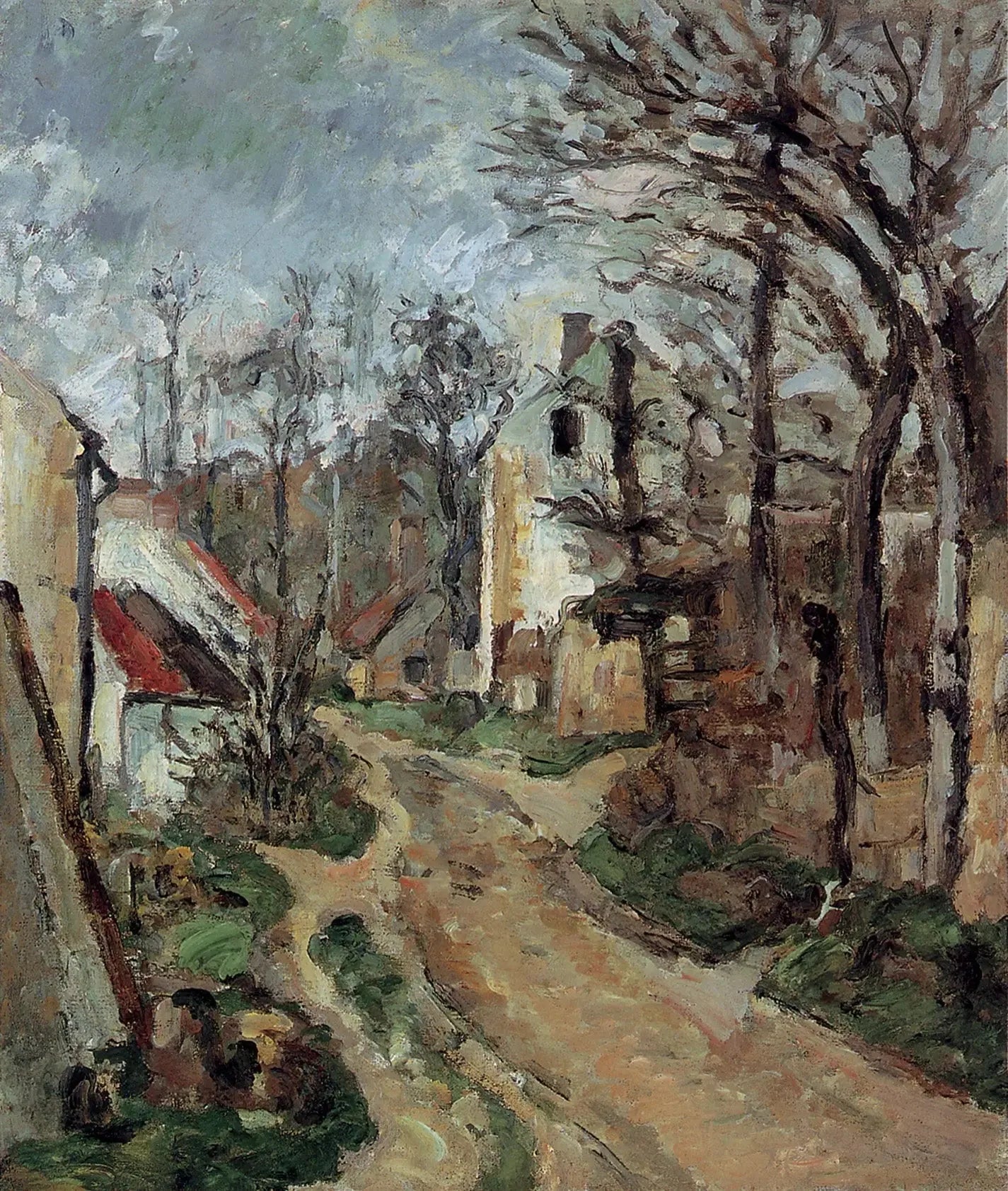 La Vieille Route à Auvers-sur-Oise - Paul Cézanne image 1 reproduction de peinture à l’huile