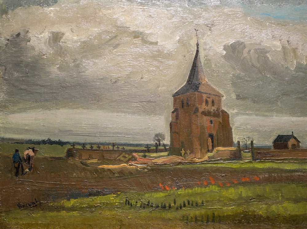 Reproduction du tableau « La vieille tour de Nuenen - Vincent van Gogh » par Alpha Reproduction en peinture à l’huile