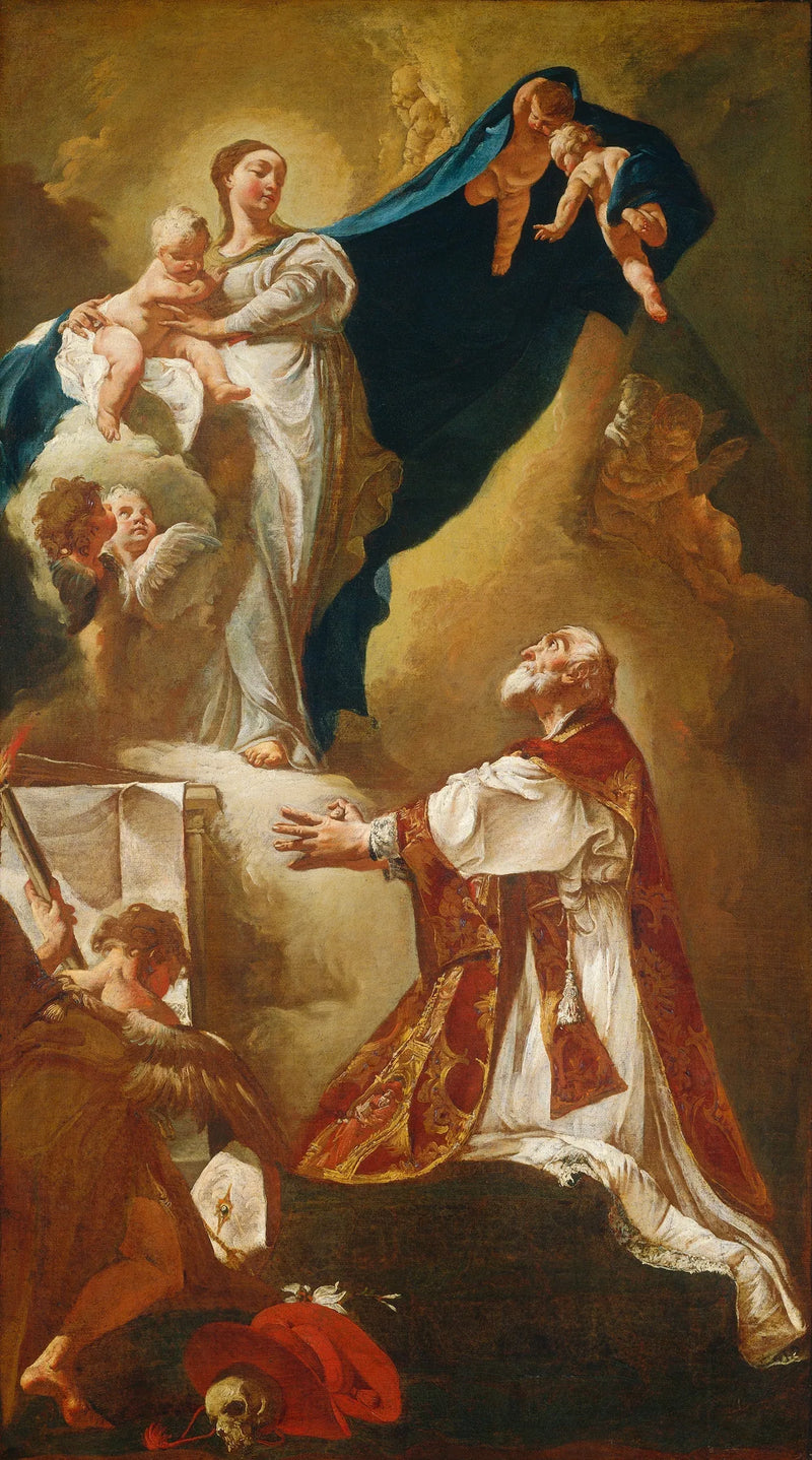 La Vergine con il Bambino che appare a san Filippo Neri - Giovanni Battista Piazzetta