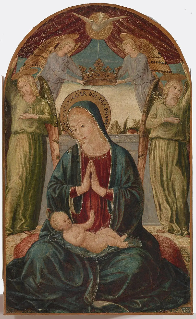 La Vergine con il Bambino e angeli - Benozzo Gozzoli