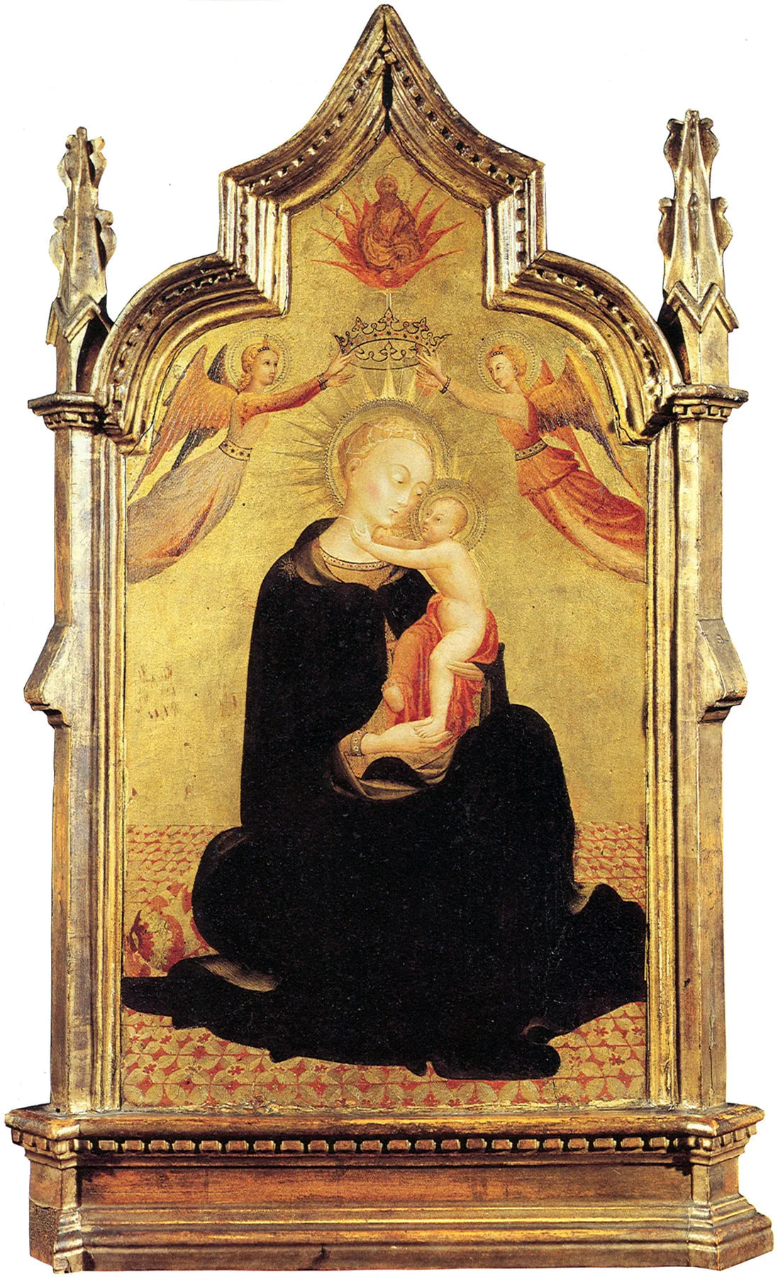 La Vierge à l'Enfant avec des anges - Sassetta image 1 reproduction de peinture à l’huile