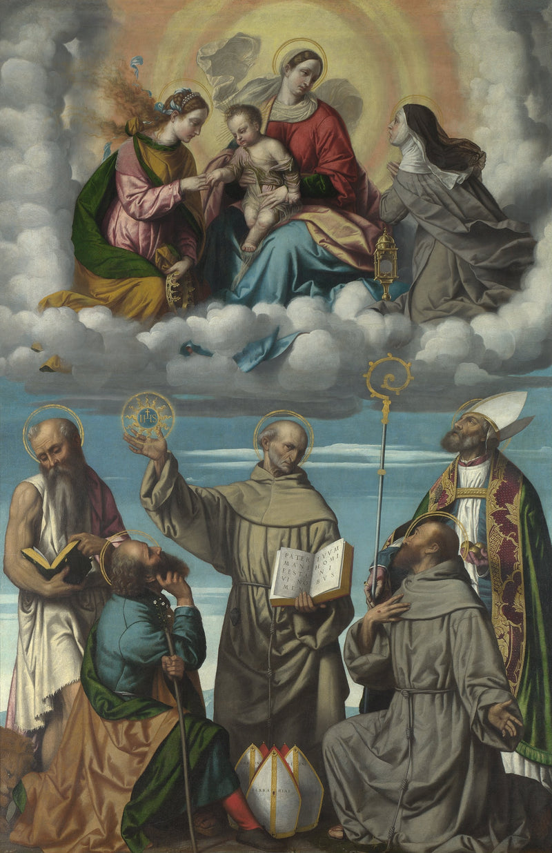La Vergine con il Bambino e i santi - Alessandro Bonvicino