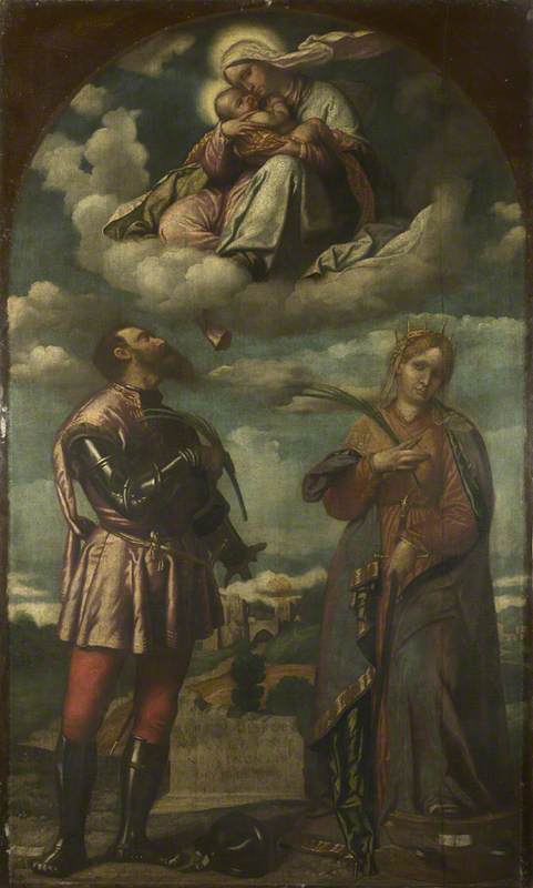 La Vergine con il Bambino e i santi - Alessandro Bonvicino