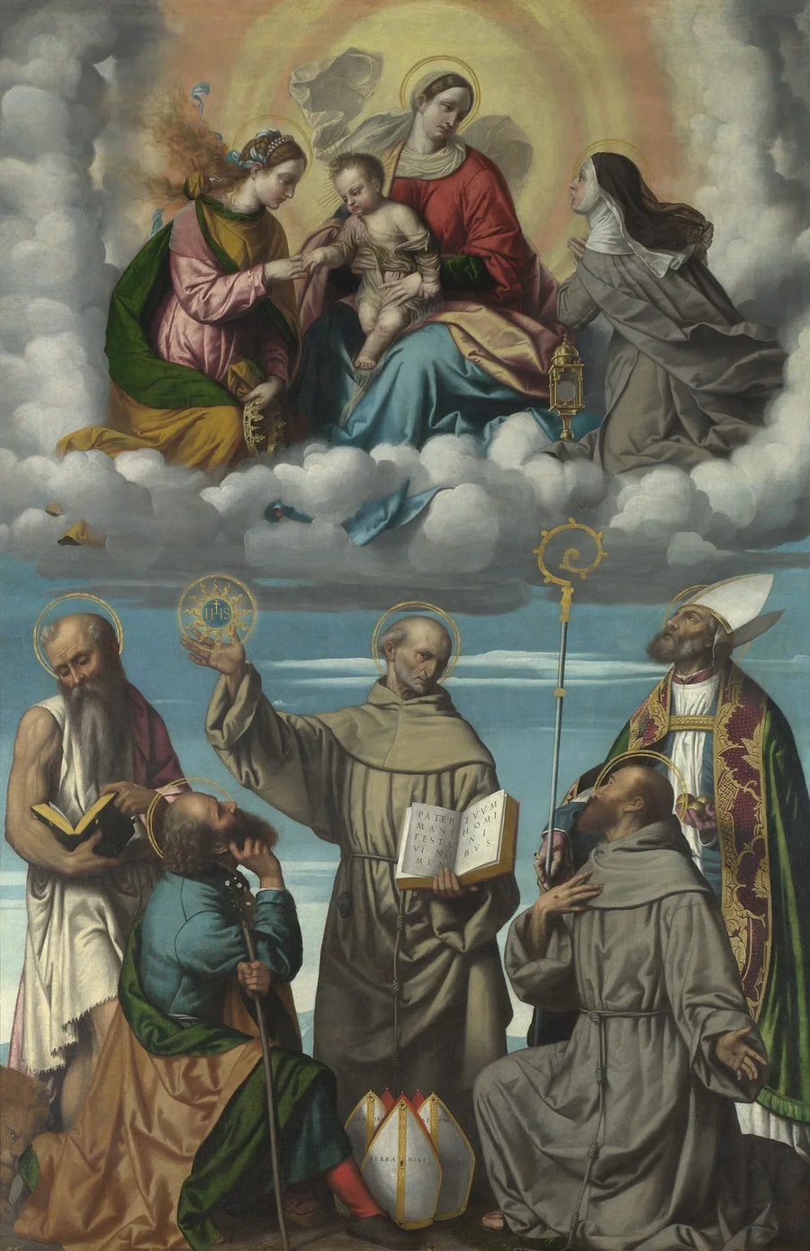 La Vergine con il Bambino e i santi - Alessandro Bonvicino